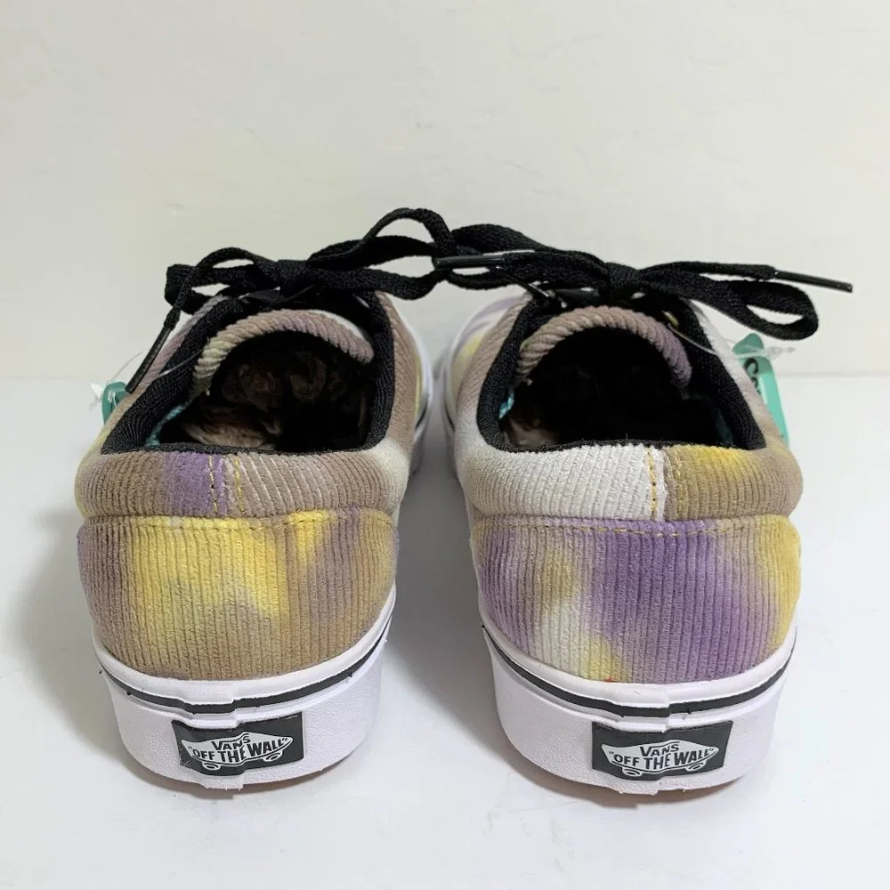 Vans Era Sneakers ComfyCush Low Top Blotched Purple Velvet Tie Dye Size 8 NEW